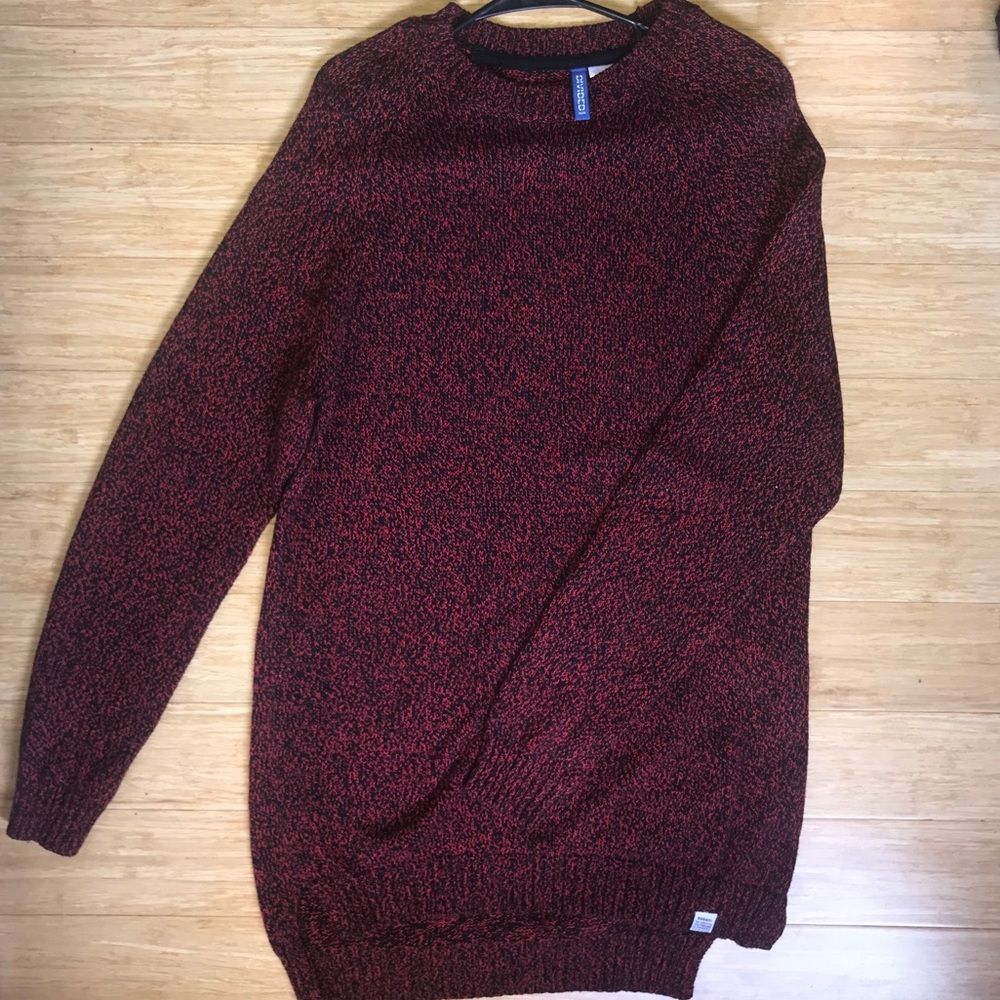 Red and black sweater dress by Divided H&M